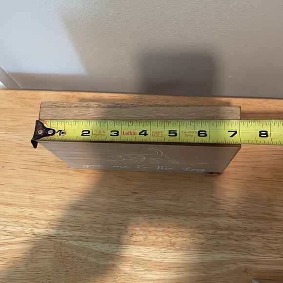 You me and the dog block sign decor-Christmas gift dog lover-NEW - Picture 10 of 11